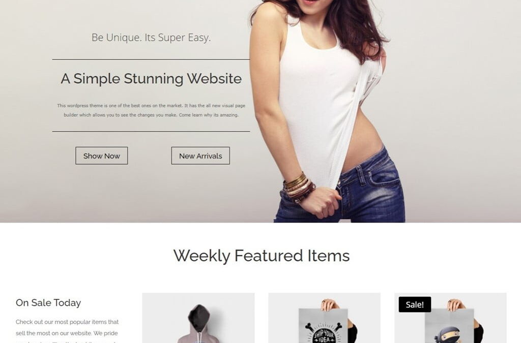 Divi eCommerce Layout